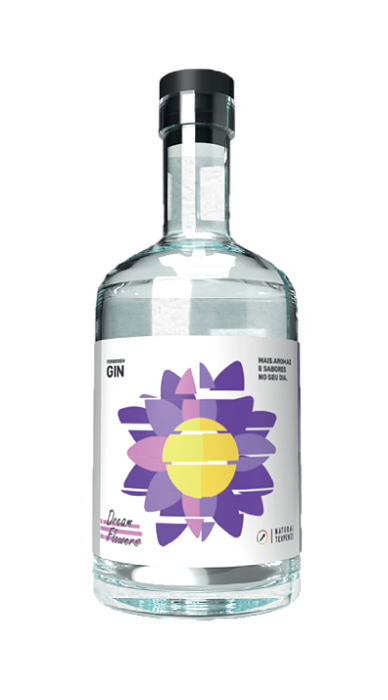 Garrafa Gin Terpenado 700ml - Dream Flower