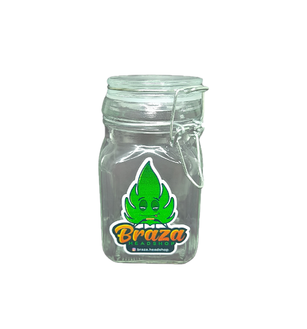 Pote de vidro e silicone hermético G