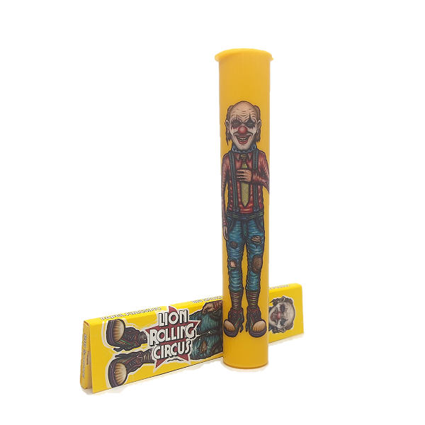 Promo Mocó Lion Rolling Circus (Amarelo) + Seda Brasil edition K.S.