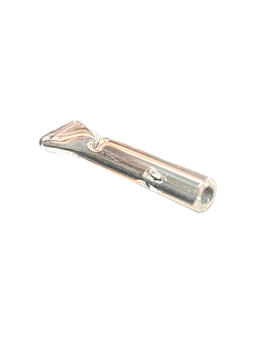 Piteira de vidro simples c/ Bocal  (3,8 x 0,6 cm)