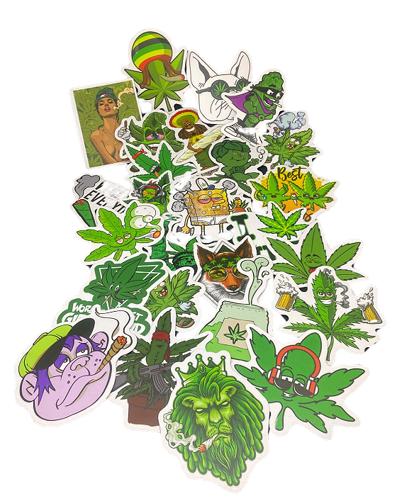 Adesivos Cannabicos Sortidos (5 unidades)