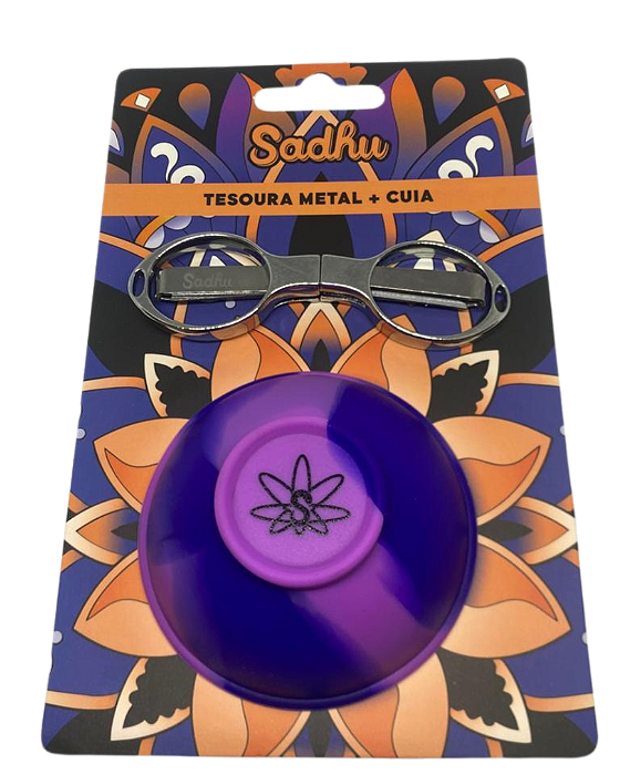 Kit Sadhu Tes. Metal dobrável + Cuia
