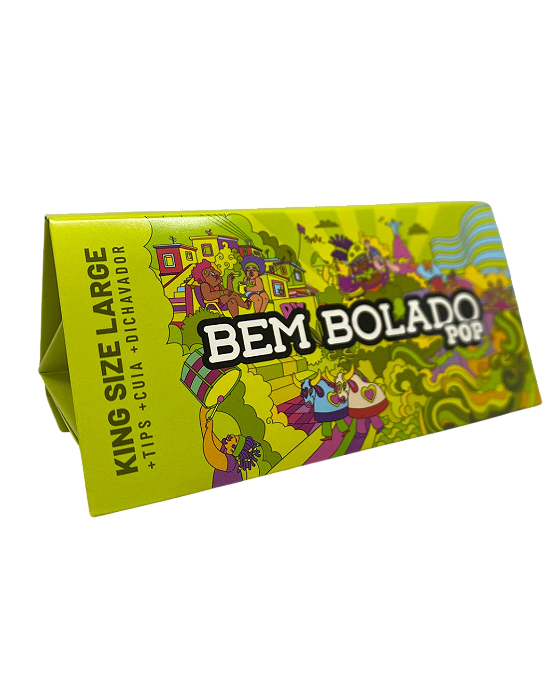 Seda Bem Bolado Pop Large + Tips + Cuia + mini Dichavador