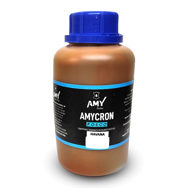 Tinta para Couro Amycron Marrom Havana Fosco 500ml