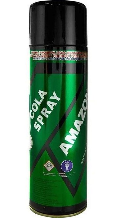Cola Spray Amazonas 340g - Universo do  Profissional-Tecidos,Couros,Courvins,Espumas e Carpetes