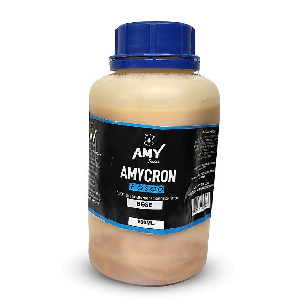 Tinta Para Couro Amycron Bege Fosco 500ml