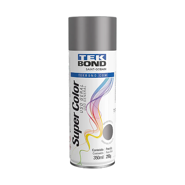 Tinta Spray Super Color Tekbond Grafite 350ml