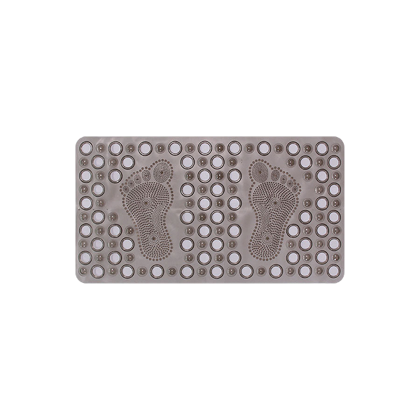 Tapete de Box Retangular 66X36cm Pezinho Fume