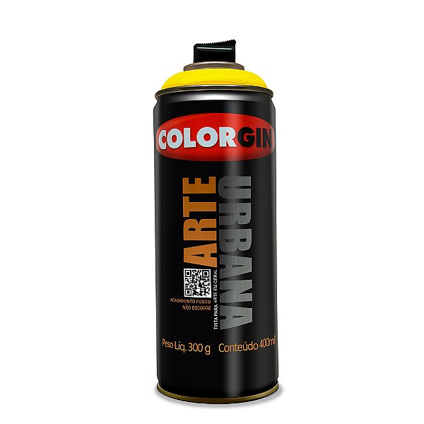 Tinta Spray Colorgin Arte Urbana Amarelo Sol 915 400ml