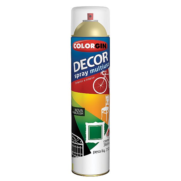Tinta Spray Colorgin Decor Verniz Uso Geral 8791 360ml