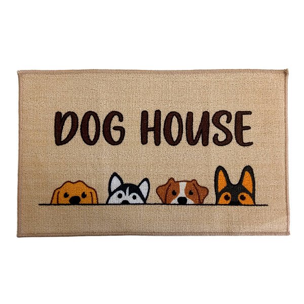 Capacho Tapete Dog House 60x40cm