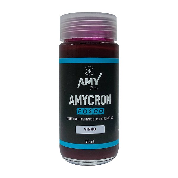 Tinta Para Couro Amycron Vinho Fosco 90ml