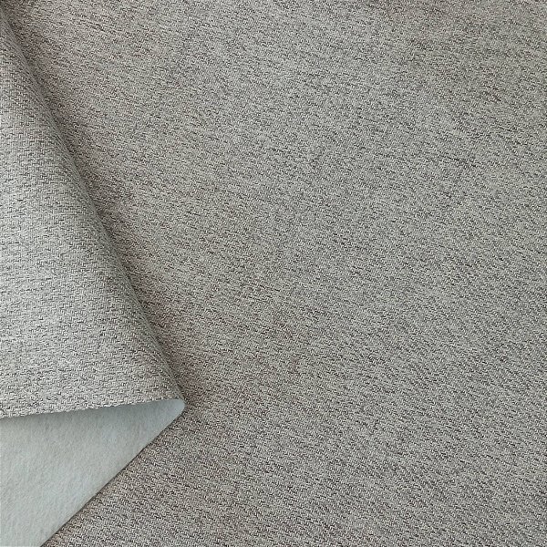 Tecido Impermeável Interno Linho Sarjado Poema Cinza