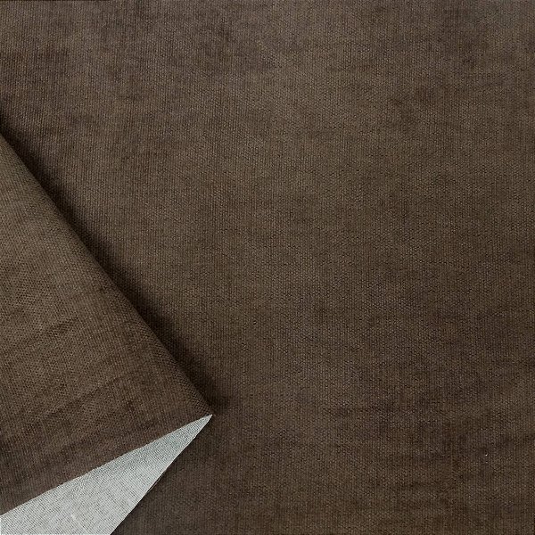 Tecido Impermeável Interno Chenile Soft Essencia Marrom Chocolate