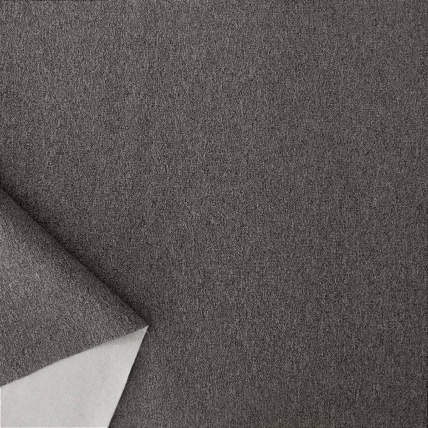 Tecido Impermeável Interno Bouclê Verso Cinza Escuro Chumbo