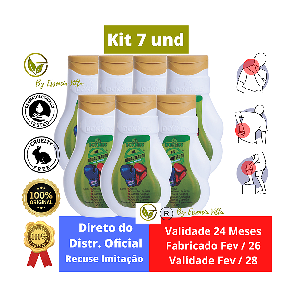 Kit 7 Gel Nocauteador Dokmos - Oferta 30% Desconto