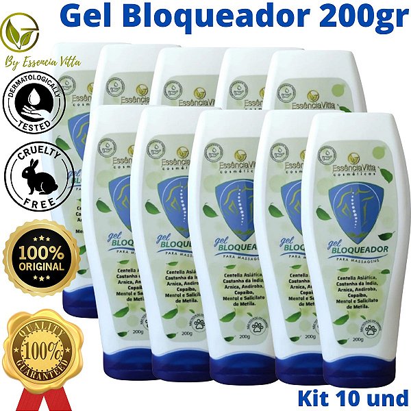 Gel Bloqueador 200gr - Kit 10und - Mini Atacado