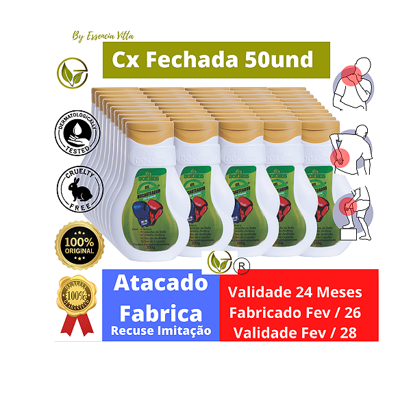 Kit 50 Gel Nocauteador Dokmos - Atacado 50% OFF | Maior Desconto