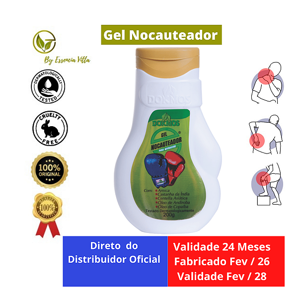 Gel Nocauteador Dokmos - Preço de Fábrica nos Kits 58% OFF + Frete Grátis