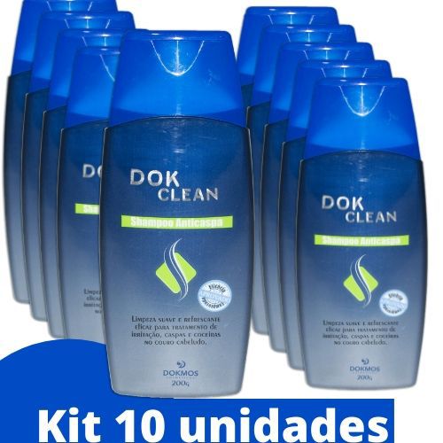 Shampoo Anti Caspas Dok Clean Kit 10und