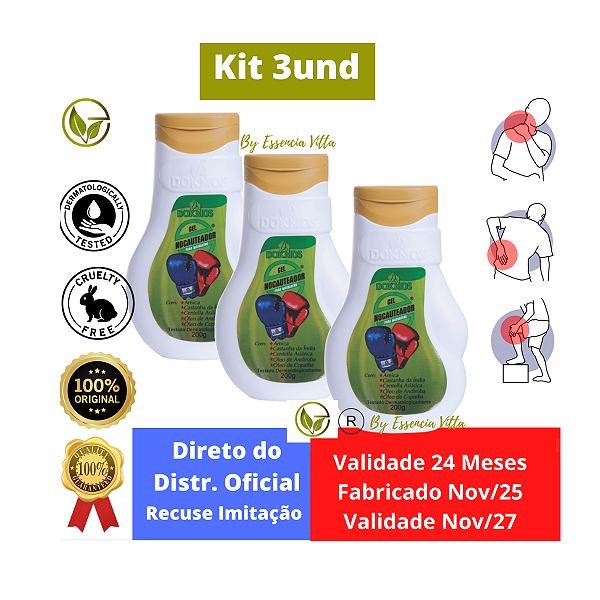 Gel Nocauteador Dokmos | Kit 3 Unid