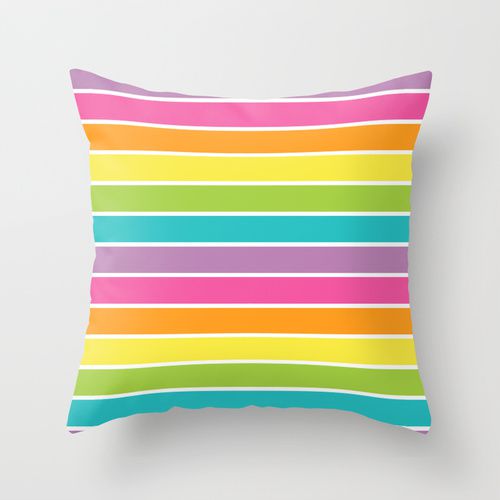 Capa de almofada Rainbow Listras 2 - AMANDA MERLIN