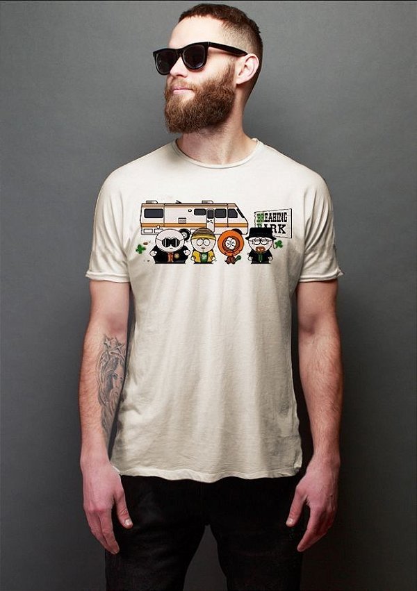 Camiseta Masculina  Breaking Park - Nerd e Geek - Presentes Criativos