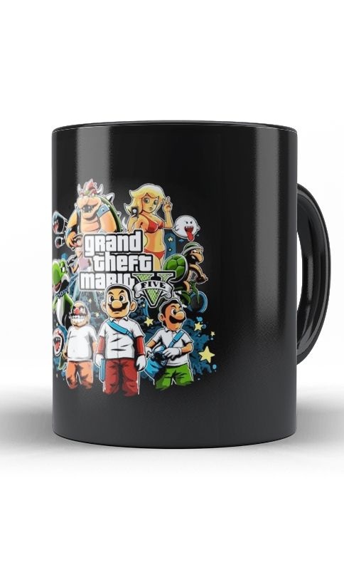Grand Theft Mario V -GTA - Nerd e Geek - Presentes Criativos