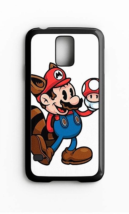 Capa para Celular Super Mario Bros Galaxy S4/S5 Iphone S4 - Nerd e Geek - Presentes Criativos