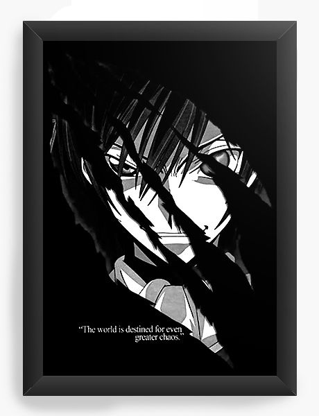 Quadro Decorativo A3 (45x33) Anime Code Geass black