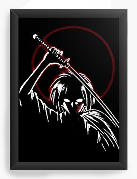 Quadro Decorativo A3 (45x33) Anime Samurai X Evil