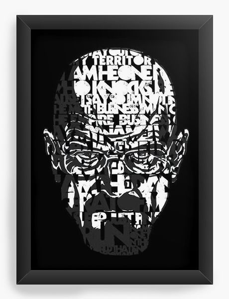 Quadro Decorativo A3 (45x33) Breaking Bad Heisenberg