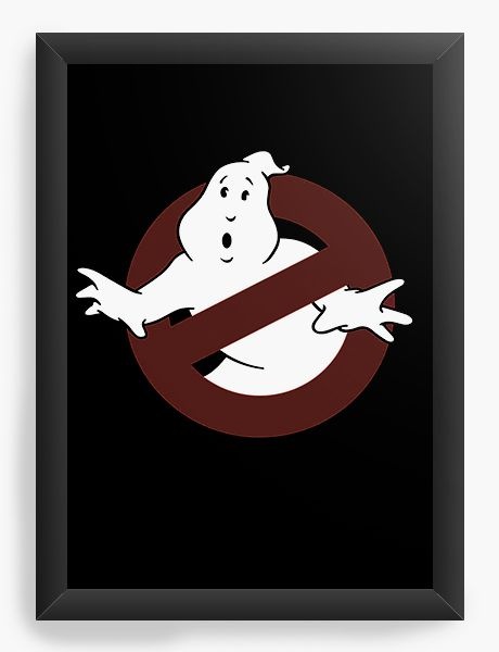 Quadro Decorativo A3 (45x33)  Caça Fantasma Ghostbusters