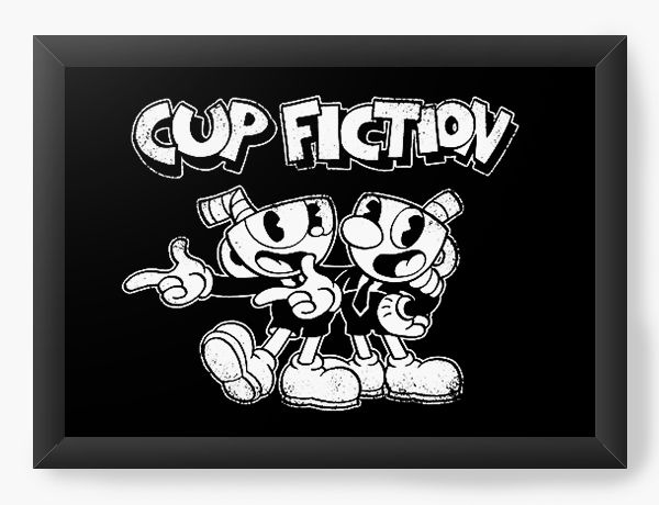 Quadro Decorativo A3 (45x33) CUPHEAD E MUMGMAN