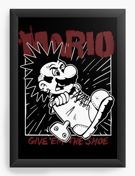 Quadro Decorativo A3 (45x33) Mario Punk