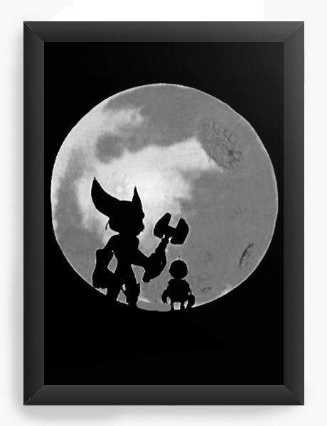 Quadro Decorativo A3 (45x33) Ratchet and Clank