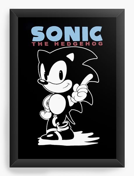 Quadro Decorativo A3 (45x33) Sonic The Hedgehog