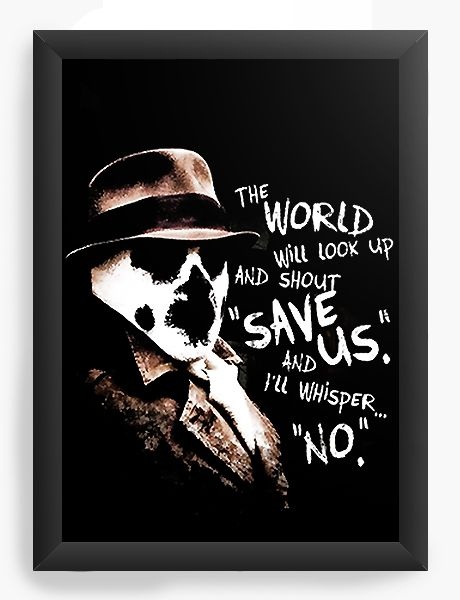 Quadro Decorativo A3 (45x33) Watchmen Rorschach