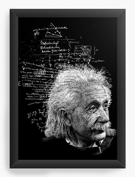 Quadro Decorativo A4 (33X24) ALBERT EINSTEIN