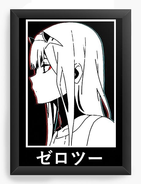 Quadro Decorativo A4 (33X24) Anime Darling in the Franxx