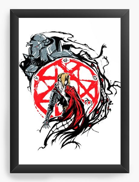 Quadro Decorativo A4 (33X24) Anime FullMetal Alchemist