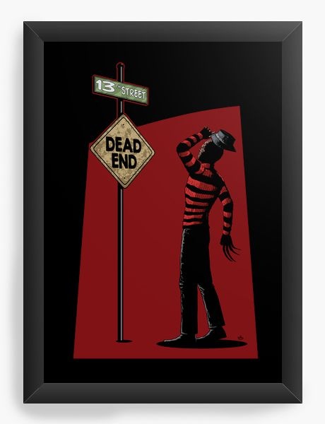 Quadro Decorativo A4 (33X24) Freddy Krueger