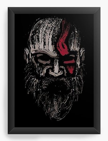 Quadro Decorativo A4 (33X24) God of War