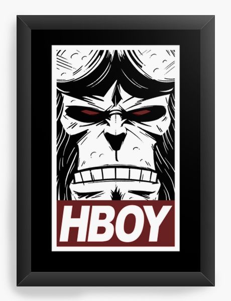 Quadro Decorativo A4 (33X24) Hellboy