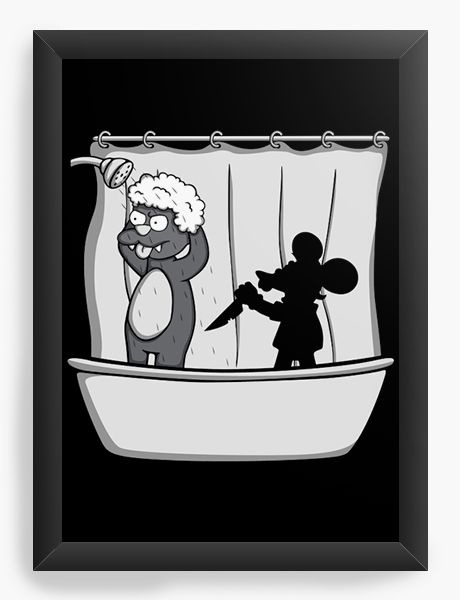 Quadro Decorativo A4 (33X24) Itchy & Scratchy