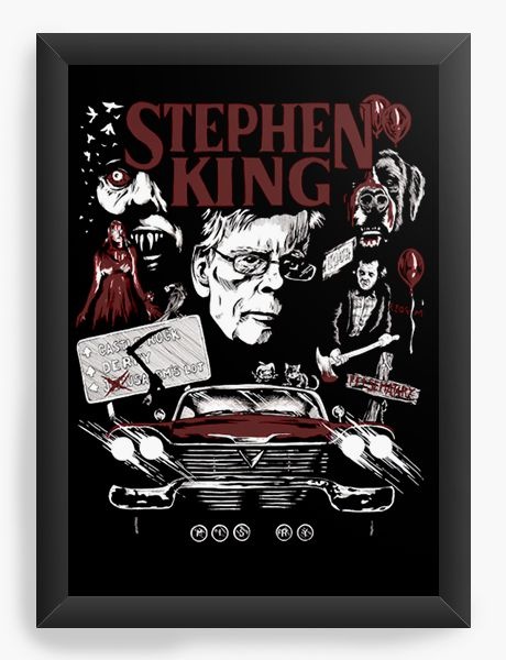 Quadro Decorativo A4 (33X24) Stephen King