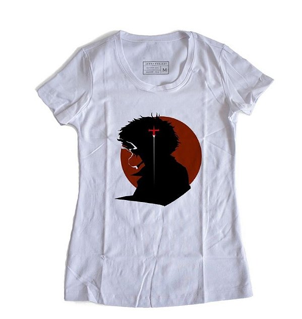 Camiseta Feminina Anime Cowboy Bebop Space Smoke