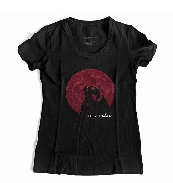 Camiseta Feminina Anime Devilman Crybaby Moon