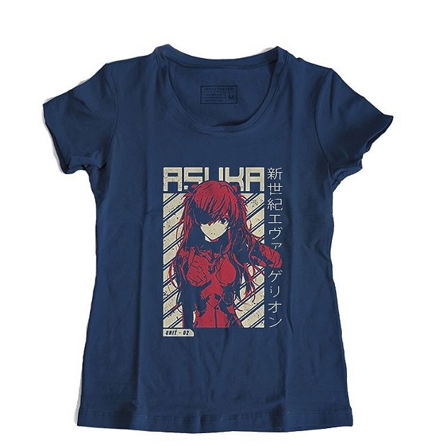 Camiseta Feminina  Anime Neon Genesis Evangelion