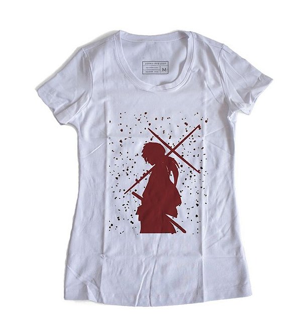 Camiseta Feminina Anime Samurai X